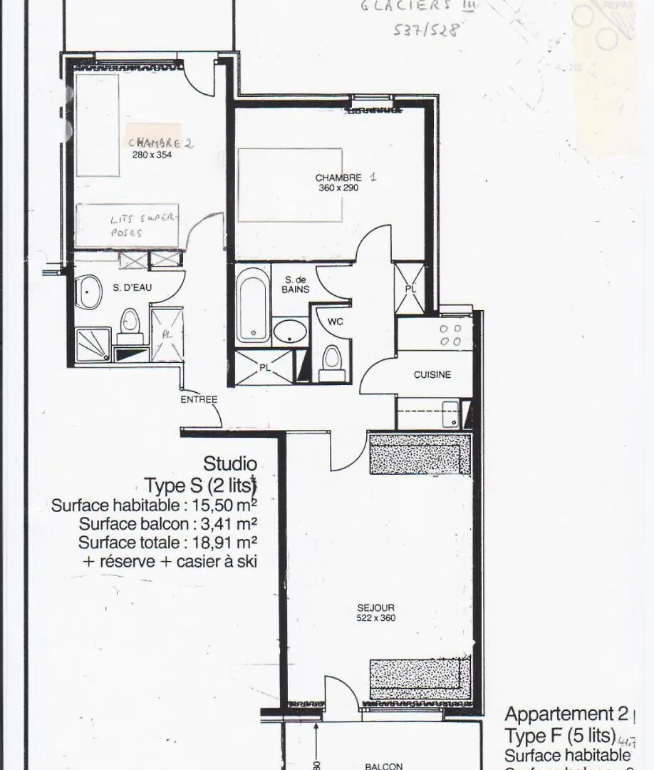 Appartamento Residence Les Glaciers 3 - 3 Pieces Pour 7 Personnes 191 La Plagne